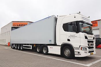 Ny Knapen 4 akslet Walkingfloor trailer 91 m3 udleveret til Vognmand Jakob Andreasen